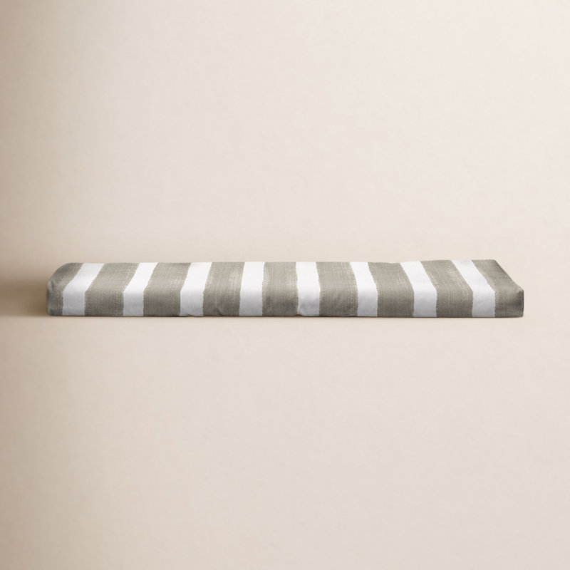 Gia Striped Indoor/Outdoor Bench Cushion, 48" W x 17" D