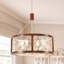 Lustre cylindrique en bois 19,7 po Ambrose-558737193