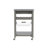 Macy Rolling Granite Kitchen Cart with Utility Drawer & Basket-22916604-128495254