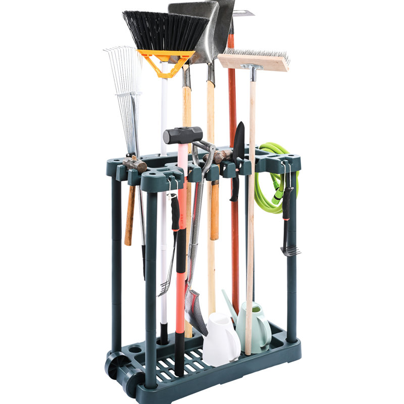 Rangement pour outils de jardin avec 10 fentes