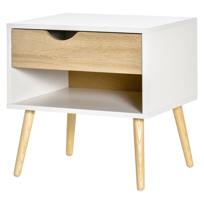 Glostrup 50cm W Particle Board Bedside Table