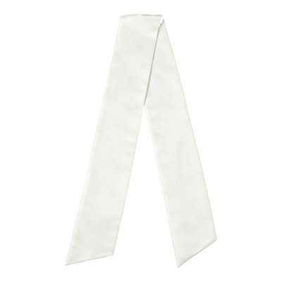 Christmas Wreath Sash – Polyester Bow Decor for Front Door & Holiday Party (White)
