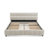 Queen Size Upholstered Storage Bed Frame With Chenille Fabric And Headboard, Built-In Drawers-1929926738