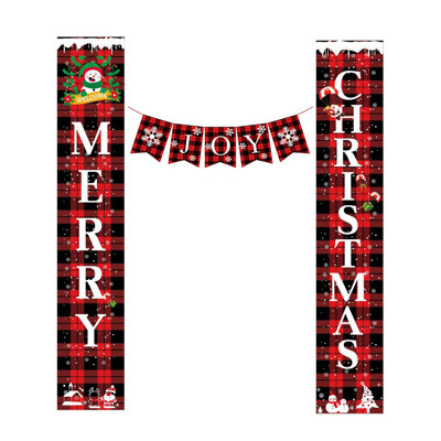 Merry Christmas Porch Banner