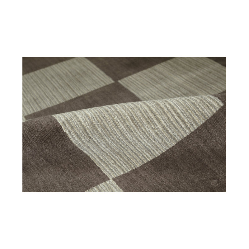 Gabbeh Wool Geometric Area Rug, Rectangle 8'9" x 11'8"