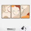 IDÉE4WALL, art mural sur toile encadré 3 pièces pour salon, chambre à coucher Mattis et impressions sur toile brutalistes pour la décoration de la maison moderne, prêt à accrocher 3 panneaux-1565921122-1565921124
