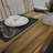 Walnut Solid Wood Dining Table-90971763