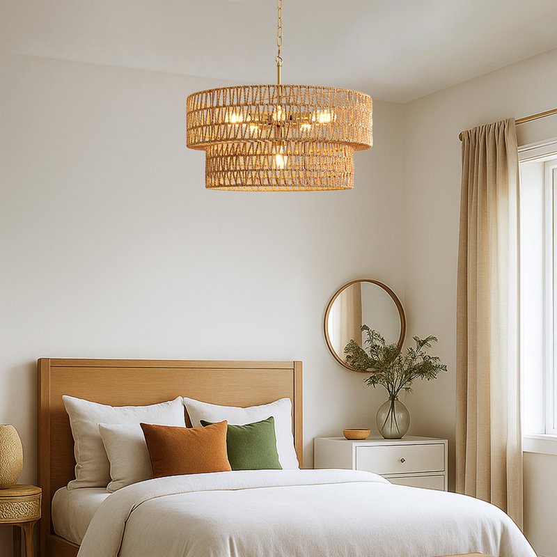 Lustre en rotin