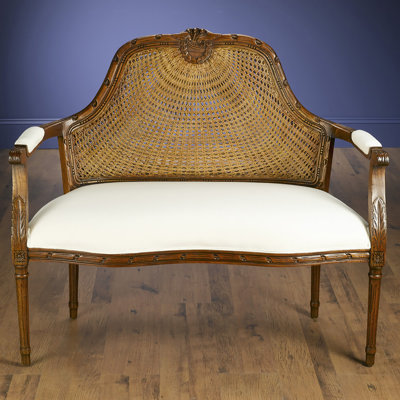 Moyne Linen Square Arm Settee