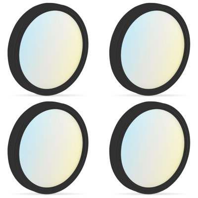 Ivy Bronx 5 Inch LED Flush Mount Ceiling Light, 10W 600LM, 5CCT 2700K-5000K, Dimmable - 4-Pack