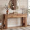 63" Console Table with 2 Drawers, Farmhouse Entryway Table and H-Shaped Sturdy Legs for Hallway & Living Room