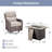 Outdoor Patio Multiple Swivel Rocking Chairs Seating Group With Wicker Fire Pit Table-733966361-733966372