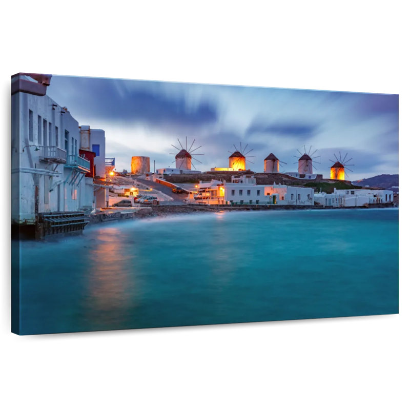 Gillard Mykonos Seaside Windmills, H 8 po x l 12 po