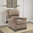 Asmahan 37.4" Wide Genuine Leather Manual Club Recliner-431494073