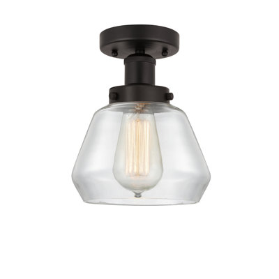 Cahn Glass Semi Flush Mount