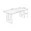 Walnut Colour Rectangular Solid Wood desk-921800-921798