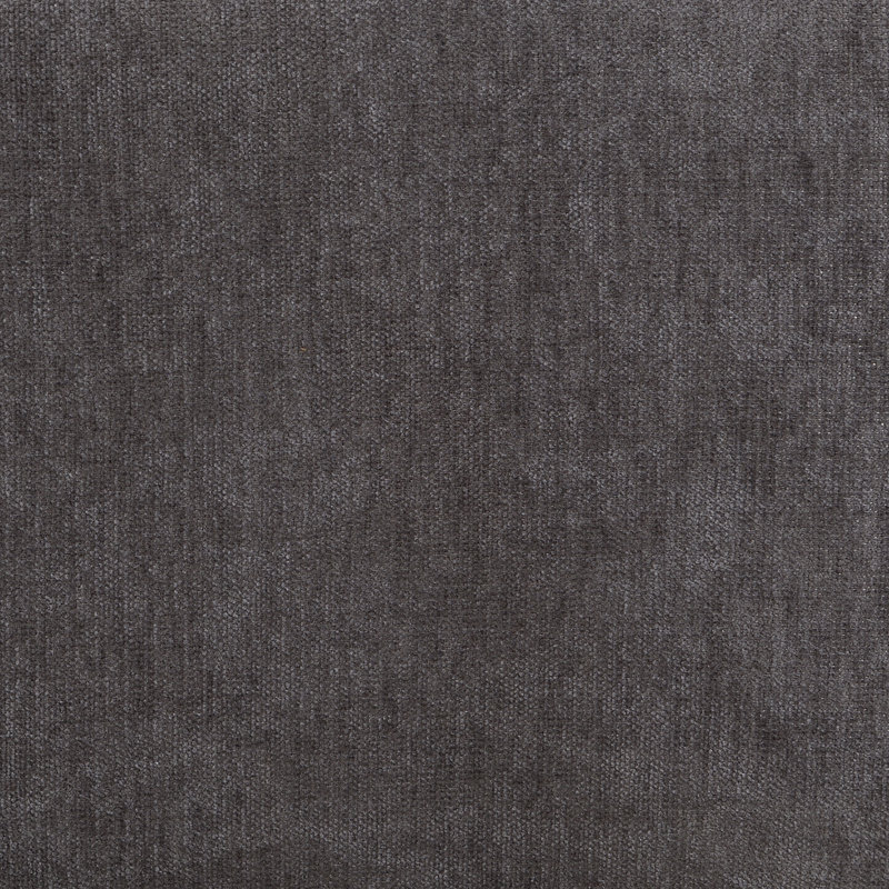 Cadre de lit élégant en chenille beige avec revêtement en damier, très grand, gris