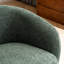 Chaises d'appoint pivotantes rembourrées Coheman, fauteuil demi-tonneau pivotant Boucle, fauteuils pour petits espaces-338633612