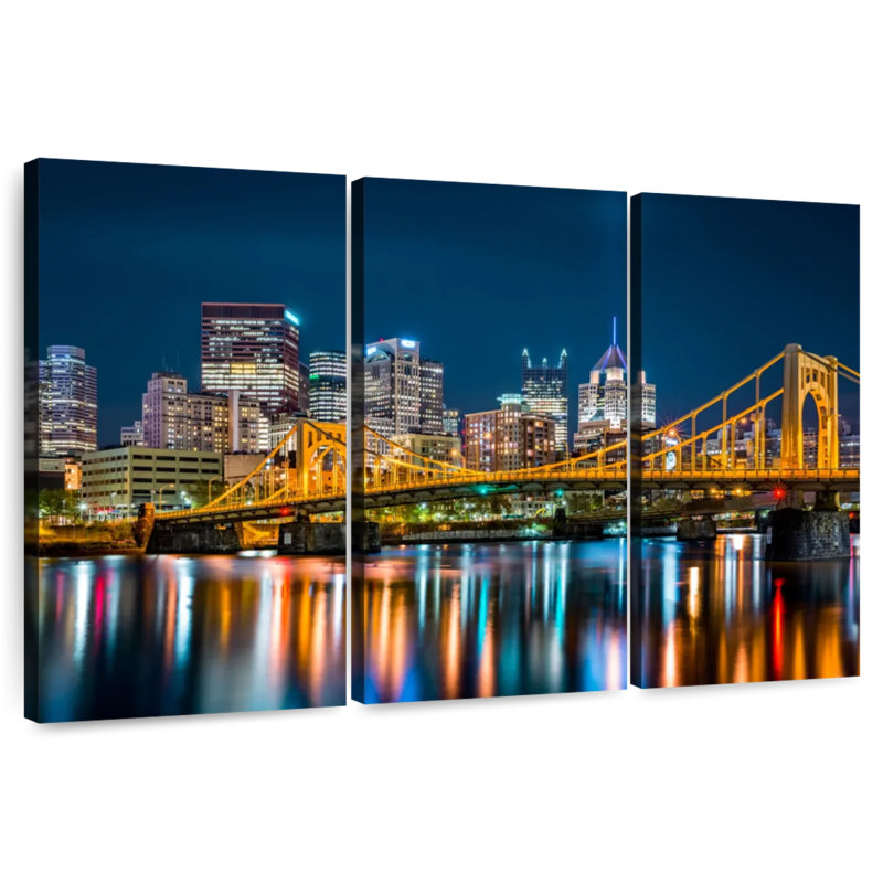 Lilie Rachel Carson Bridge la nuit, H 24 po x l 38 po