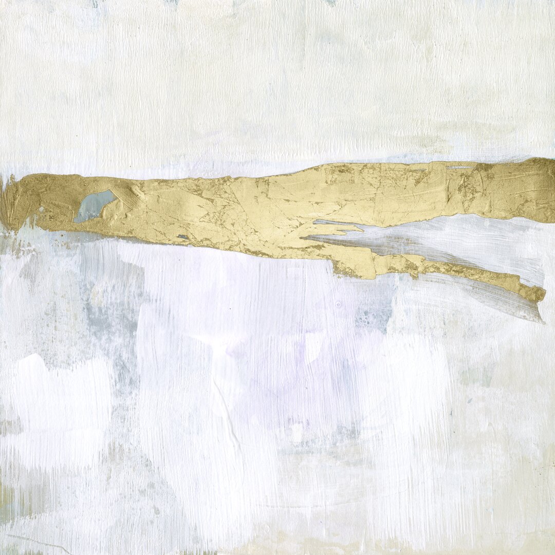 Leinwandbild Gold Ribbon Horizon II von Jennifer Goldberger