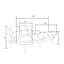 Canapé-lit pliant convertible bleu marine-152424450-152424479