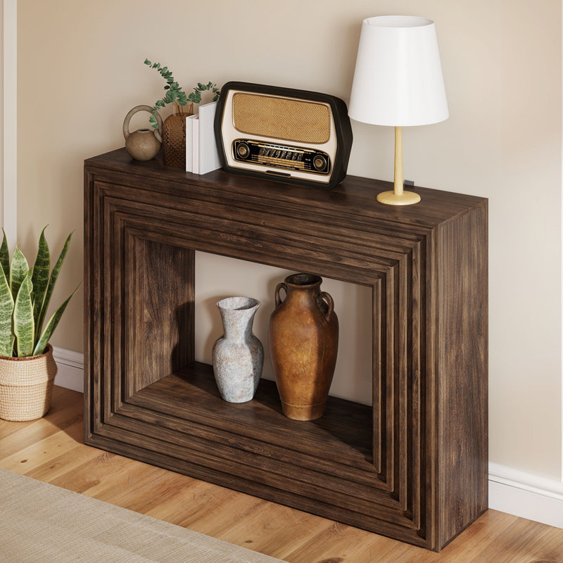  Console Farmhouse derrière le canapé, H 32,7 po x l 47,2 po x P 11,8 po