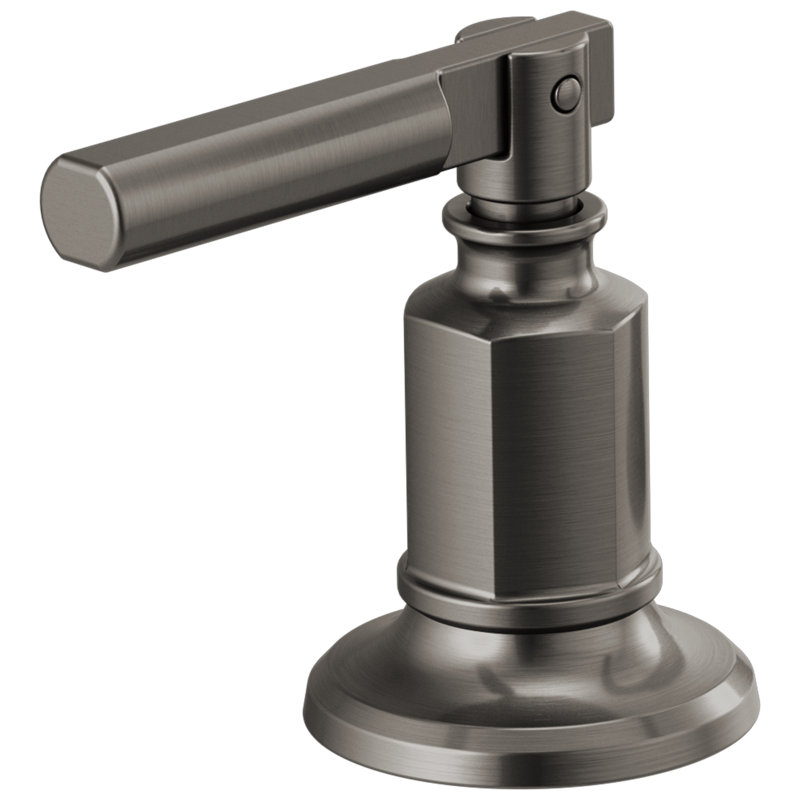 Invari™ Widespread Lavatory Faucet with Angled Spout, Luxe Steel, Lever