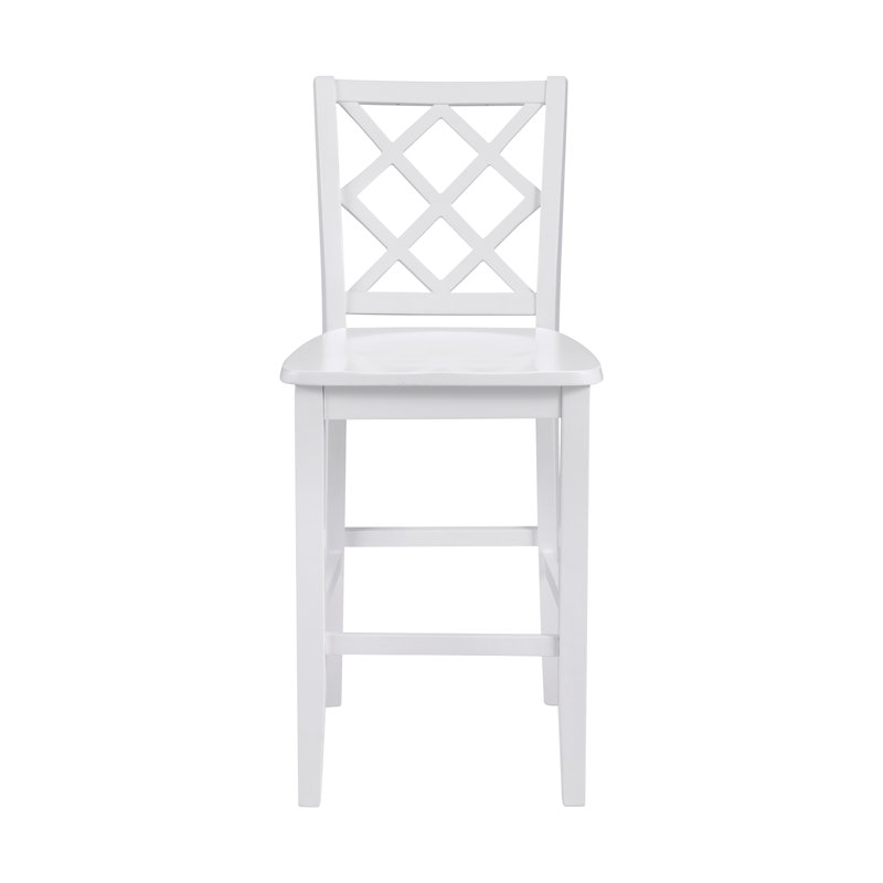 Counter Height Dining Chair, White