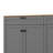 72'' W 3-Piece Wooden Entertainment Center, Media Console For Tvs Up To 70'', TV Stand With Storage Cabinet, Drawers And Open Shelf(Gray)-119999994