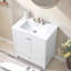 Ensemble de meuble-lavabo simple 30 po blanc moderne