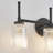 3-light Vanity Light With Ribbed Glass Shades-445602623