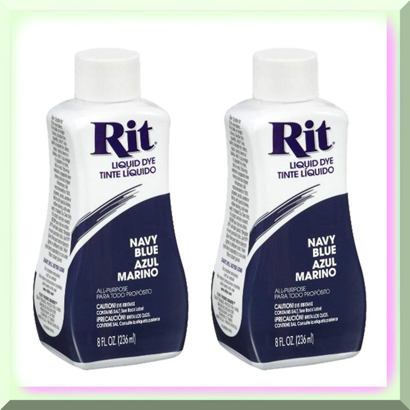 Navy Liquid Fabric Dye 8oz 2 Pack, Navy