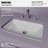 Karran 20-7/8" Undermount Vitreous China Bathroom Sink In White