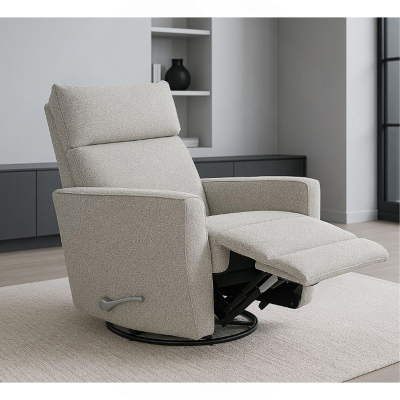 Fauteuil inclinable pivotant Gellar, bouleau, Granite