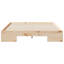 Floor Bed Frame With Storage Solid Pine Wood-804585995-804585990
