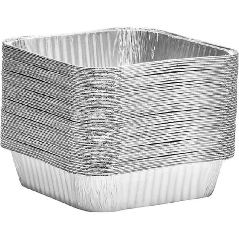 Disposable 9" Aluminum Square Cake Baking Pan, 9"