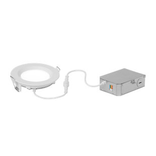 Generation Lighting Verra Round LED Downlight 3000K Regressed Trim No Can Required