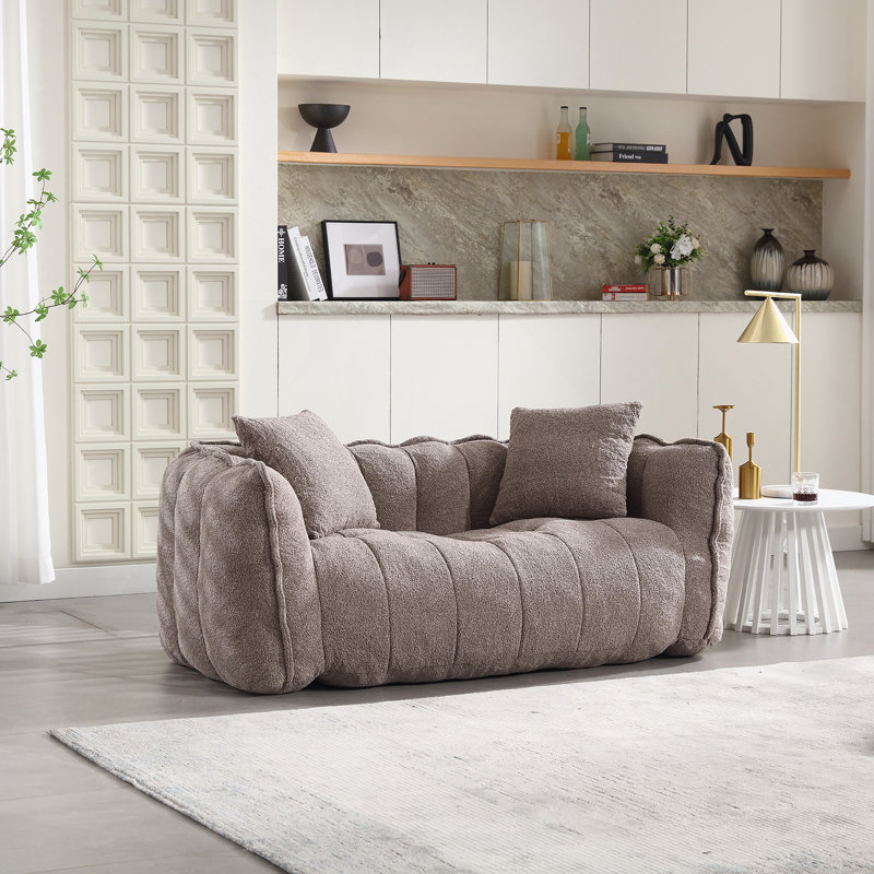 Fauteuil à billes pour deux personnes avec mousse haute résilience pour les jeux lisant la télévision