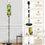 Lampe sur pied moderne avec télécommande à DEL à intensité variable, abat-jour réglable, impression de vitrail vert pour le salon, la chambre et le bureau-134044937
