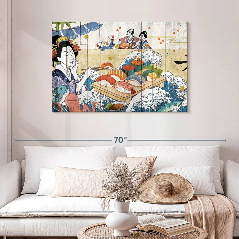 Yarlin japonais classique, H 30 po x l 45 po