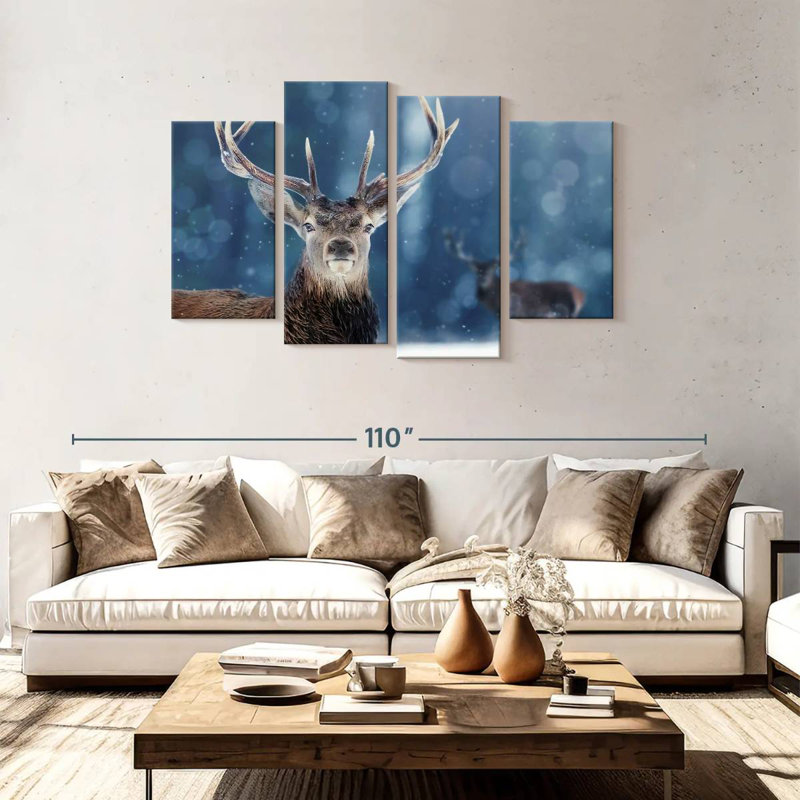 Brampt Male Noble Deer, 48" H x 75" W