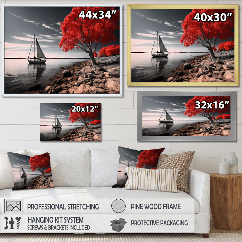 «Coastal Tranquility» sur impression sur toile, Toile tendue, H 24 po x l 32 po x P 1 po