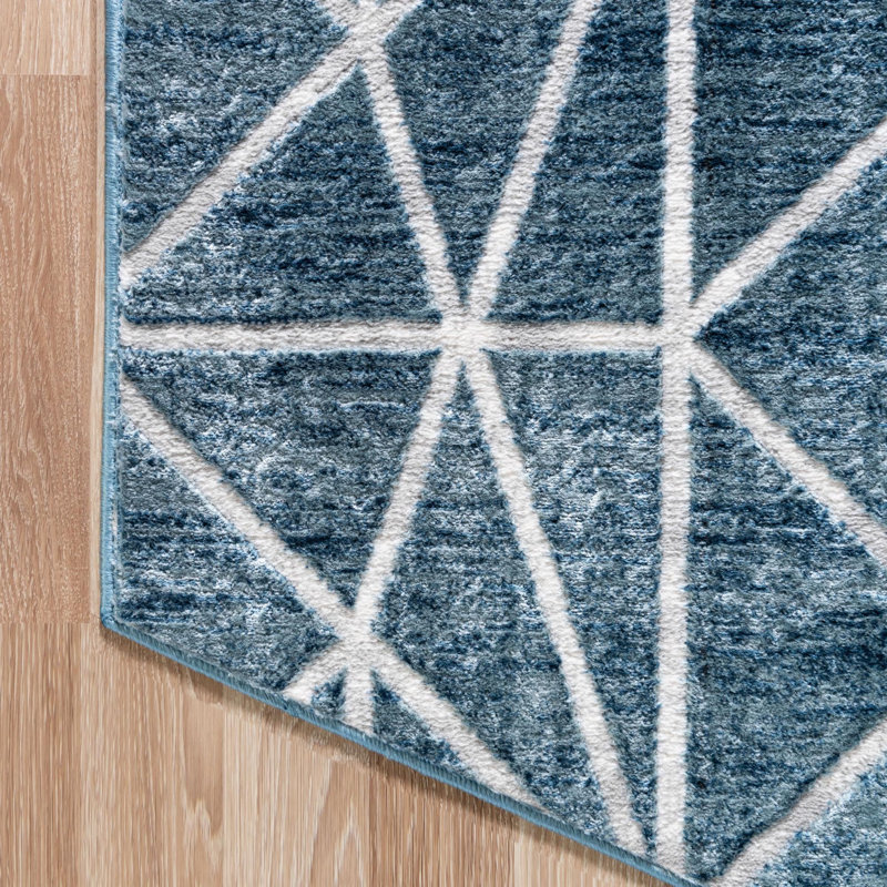Eshin Geometric Indoor Rug, Octagon 5'3"