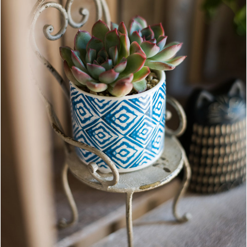 Vase de table en céramique Blairwood, H 3,5 po x l 3,9 po x P 3,9 po
