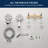 Volume Control Shower System with Rough in-Valve-116989433