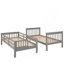 Lit superposé simple au-dessus de simple avec rangement et barrière de sécurité pour chambre à coucher, dortoir-1122886757-1122886754