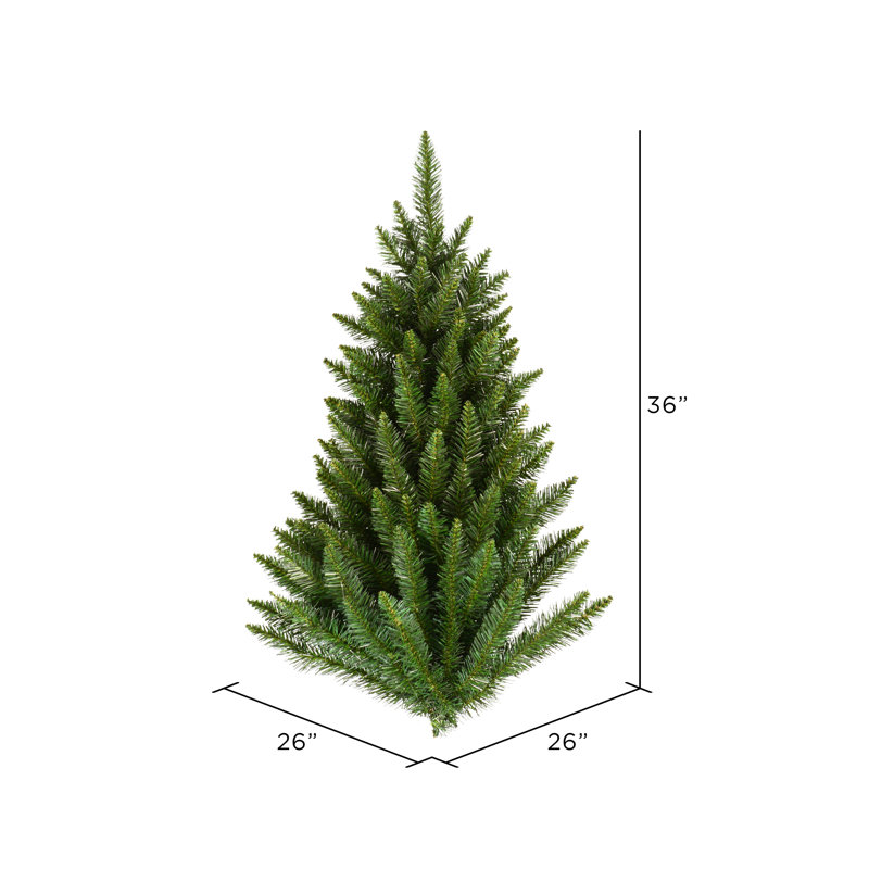 Pico Fir Unique Half Artificial Tree, Wall Tree, 36"