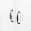 Meuble-lavabo de style campagne Mid-Century avec rangement et base en bois massif-57204712