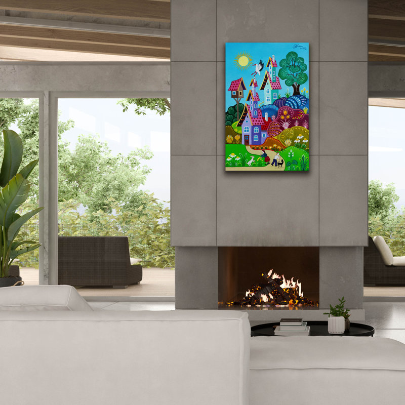  «The Stork Dream» par Koday, art mural sur toile, 26 po x 40 po, H 40 po x l 26 po