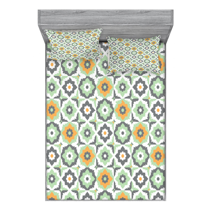 Microfiber Sheet Set, Queen Sheet Set with Fitted Sheet